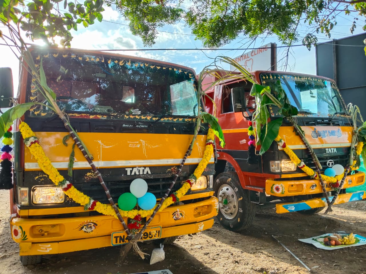 SriRam Cleaning septic tank service lorry at work